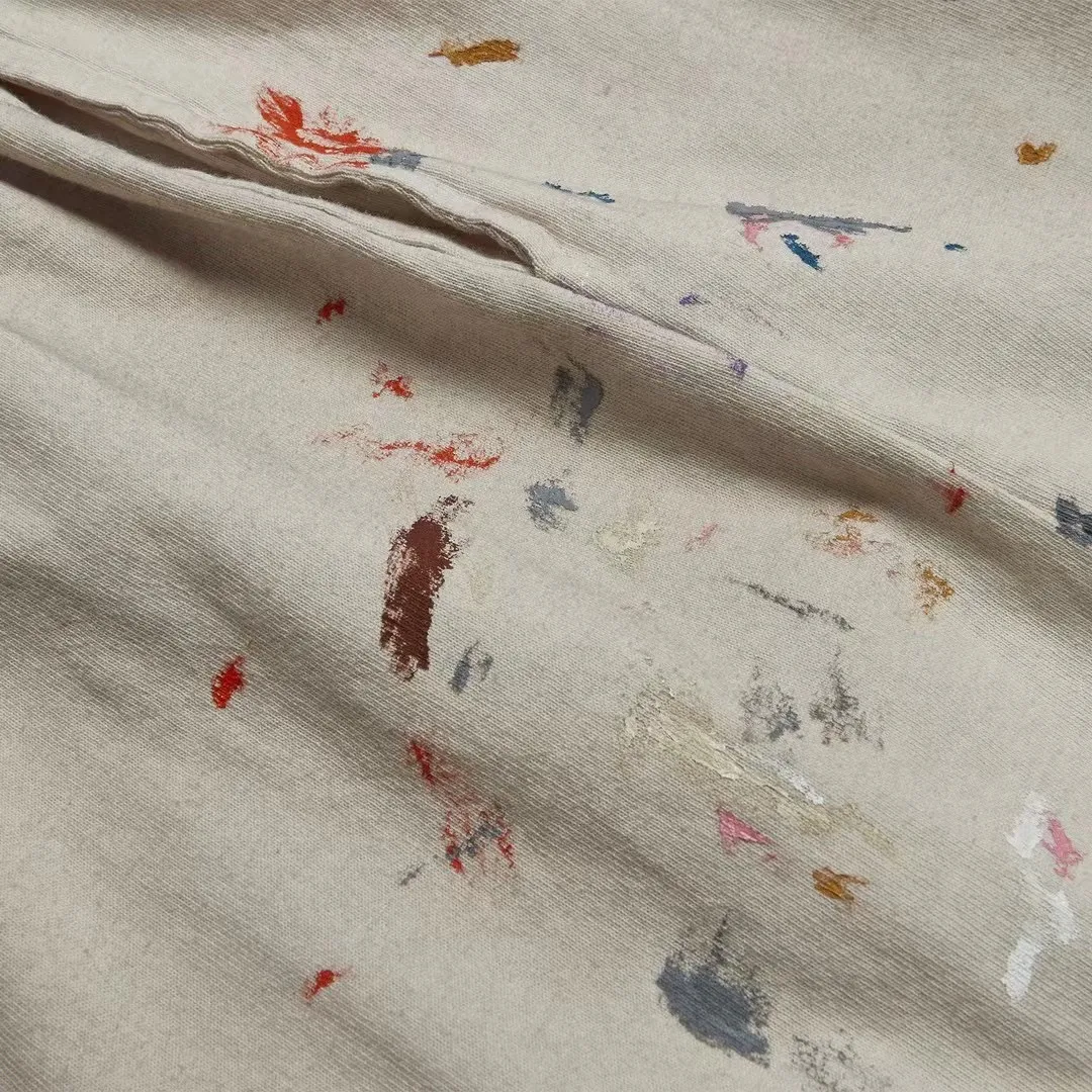Heavy craftsmanship, the first choice for American boys in summer GALLERY DEPT. INSOMNIA SHORTS/WHITE English mud-dyed and ink-splashed shorts, off-white S-XL, super comfortable and breathable fabric, frees the lower body, heavy wash, mud-dyed and distressed, super complex ink-splashed graffiti